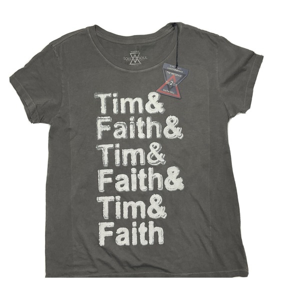 Lucky Brand Tops - Tim Mcgraw Faith Hill Shirt World Tour Soul 2 Soul Lucky Brand Tee Women M NWT